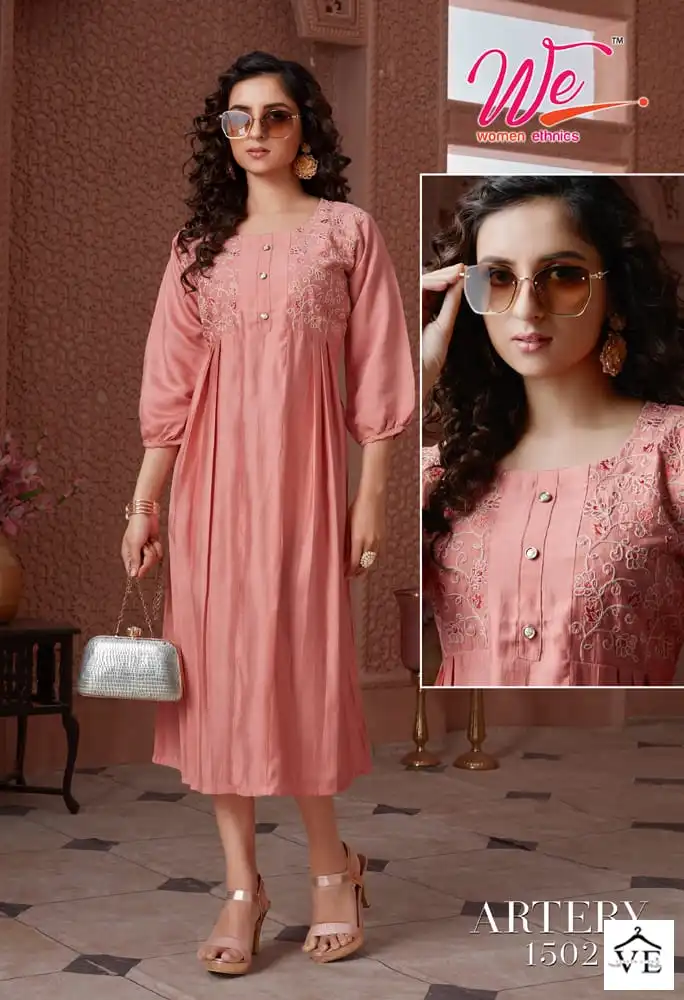 We Artery New Viscose Wholesale Designer Kurti Catalog — Wholesale Kurtis, MPA wholesale from Surat — view 4