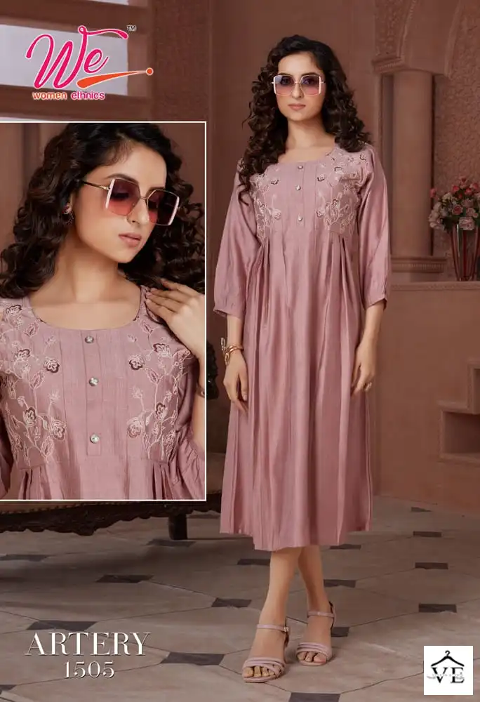 We Artery New Viscose Wholesale Designer Kurti Catalog — Wholesale Kurtis, MPA wholesale from Surat — view 5