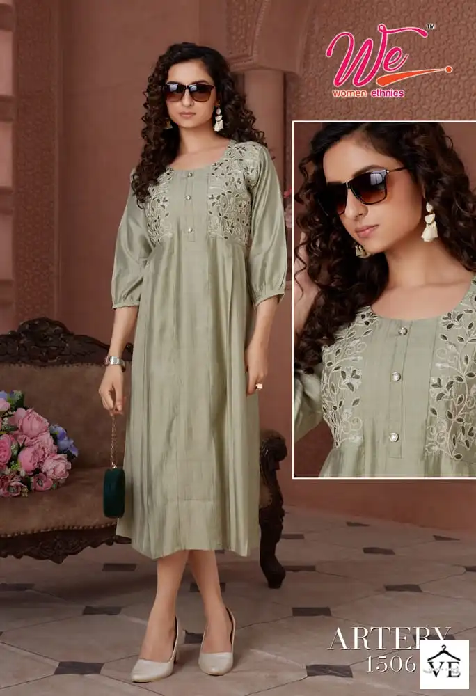 We Artery New Viscose Wholesale Designer Kurti Catalog — Wholesale Kurtis, MPA wholesale from Surat — view 2