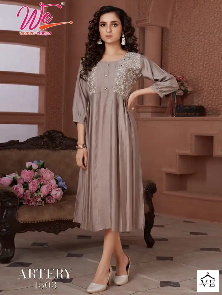 We Artery New Viscose Wholesale Designer Kurti Catalog — Wholesale Kurtis, MPA wholesale from Surat — view 1