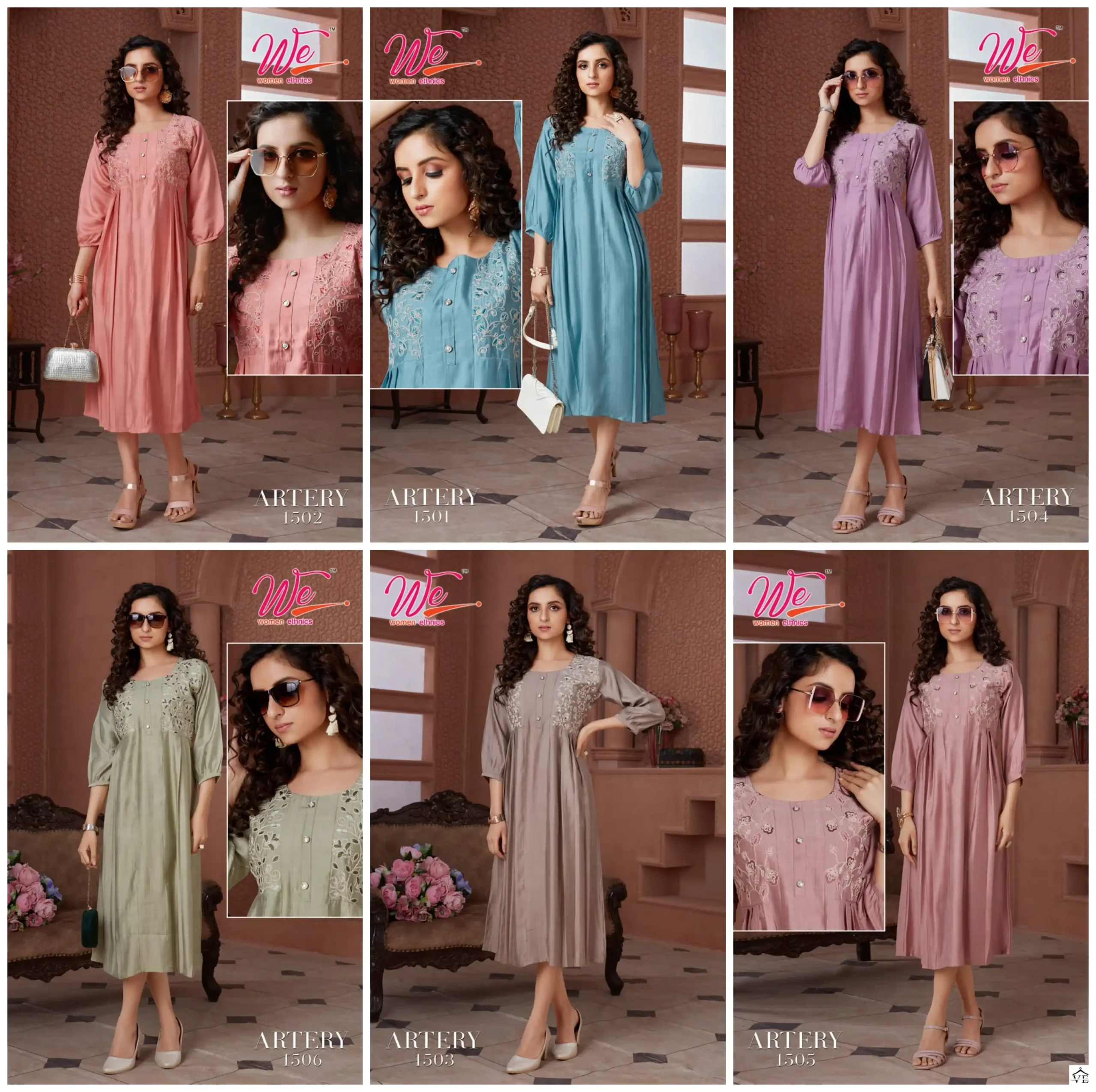 We Artery New Viscose Wholesale Designer Kurti Catalog — Wholesale Kurtis, MPA wholesale from Surat — view 7