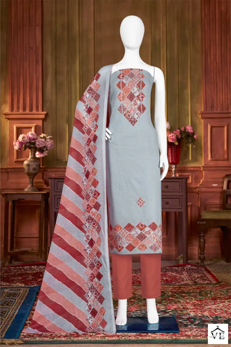Bipson Audi 2229 Pure Cotton Wholesale Salwar Suit Catalog — Wholesale Salwar Suits, MPA wholesale from Surat — view 2