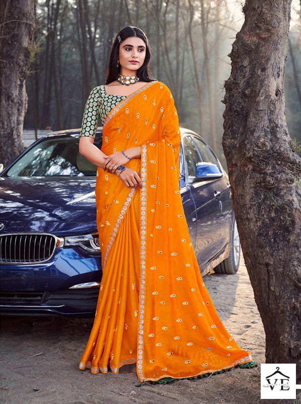 VE Avatar Chiffon Wholesale Saree Catalog — Wholesale Sarees, MPA wholesale from Surat — view 6
