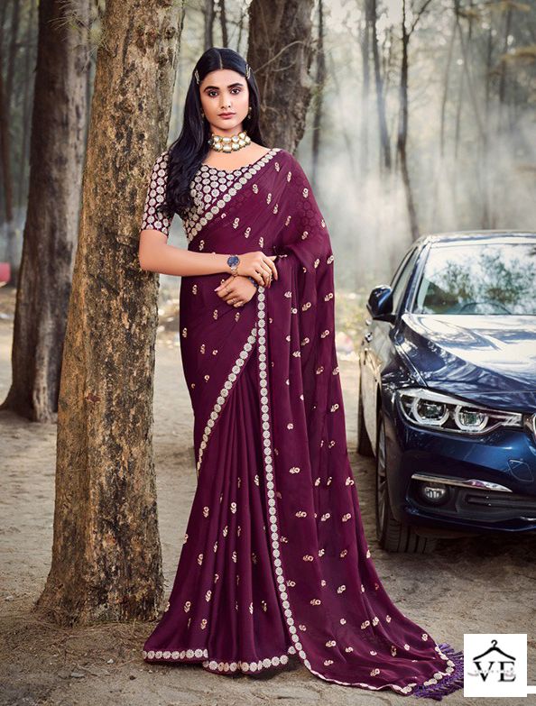 VE Avatar Chiffon Wholesale Saree Catalog — Wholesale Sarees, MPA wholesale from Surat — view 5