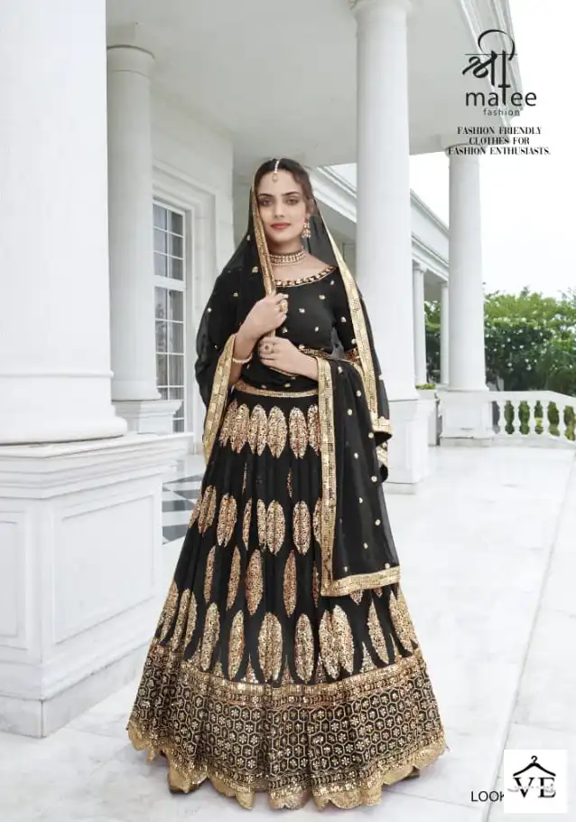 Shreematee Ayesha Pure Faux Georgette Wholesale Lehenga Catalog - Image 2