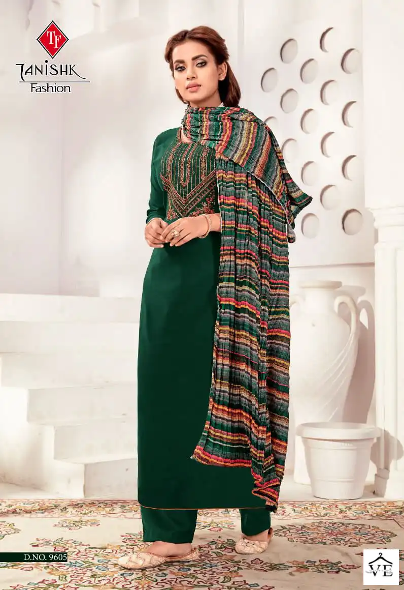 Tanishk Azar Pure Rayon Slub Wholesale Salwar Suit Catalog — Wholesale Salwar Suits, MPA wholesale from Surat - Gallery Image 3