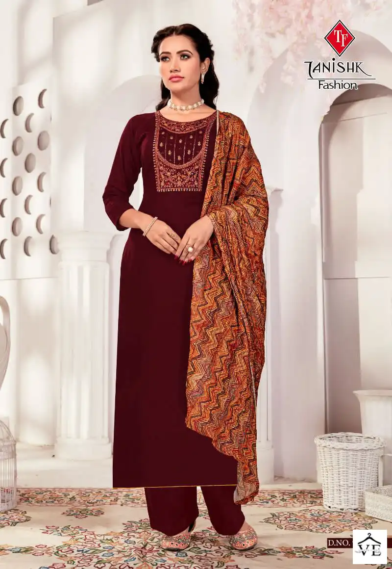 Tanishk Azar Pure Rayon Slub Wholesale Salwar Suit Catalog — Wholesale Salwar Suits, MPA wholesale from Surat - Gallery Image 5
