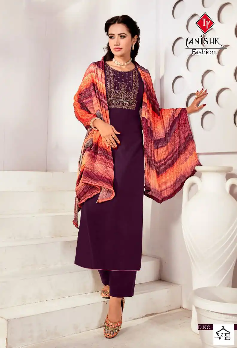 Tanishk Azar Pure Rayon Slub Wholesale Salwar Suit Catalog — Wholesale Salwar Suits, MPA wholesale from Surat - Gallery Image 2
