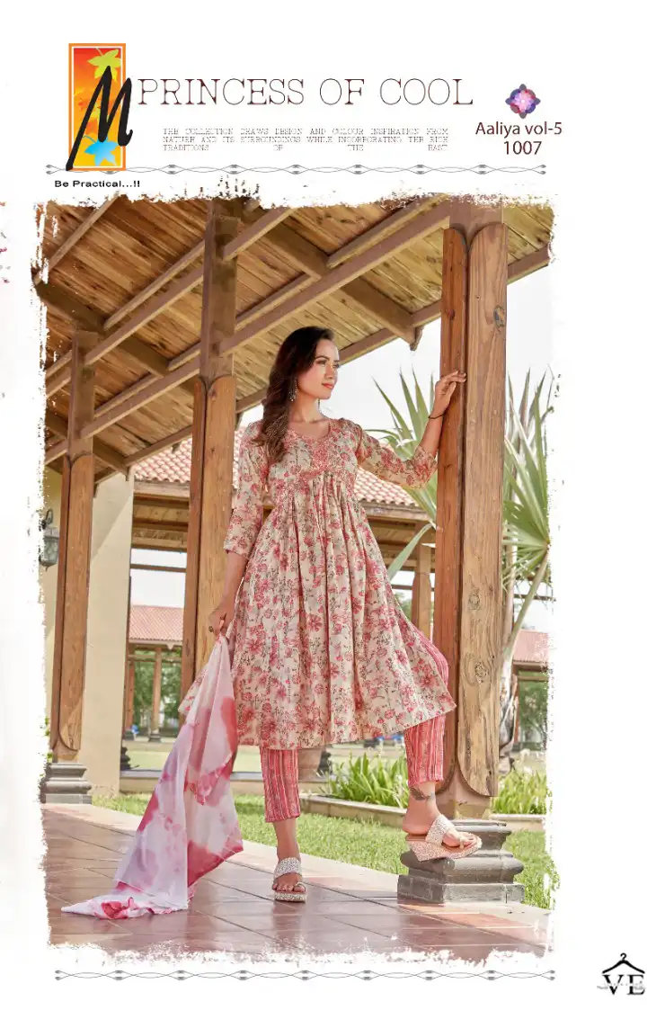 Master Aaliya Vol 5 Heavy Capsule Foil Prin Wholesale Readymade Salwar Suit Catalog — Wholesale Salwar Suits, MPA wholesale from Surat - Gallery Image 3