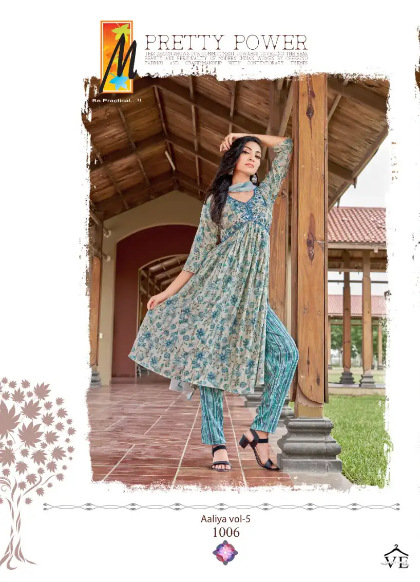 Master Aaliya Vol 5 Heavy Capsule Foil Prin Wholesale Readymade Salwar Suit Catalog — Wholesale Salwar Suits, MPA wholesale from Surat - Gallery Image 7