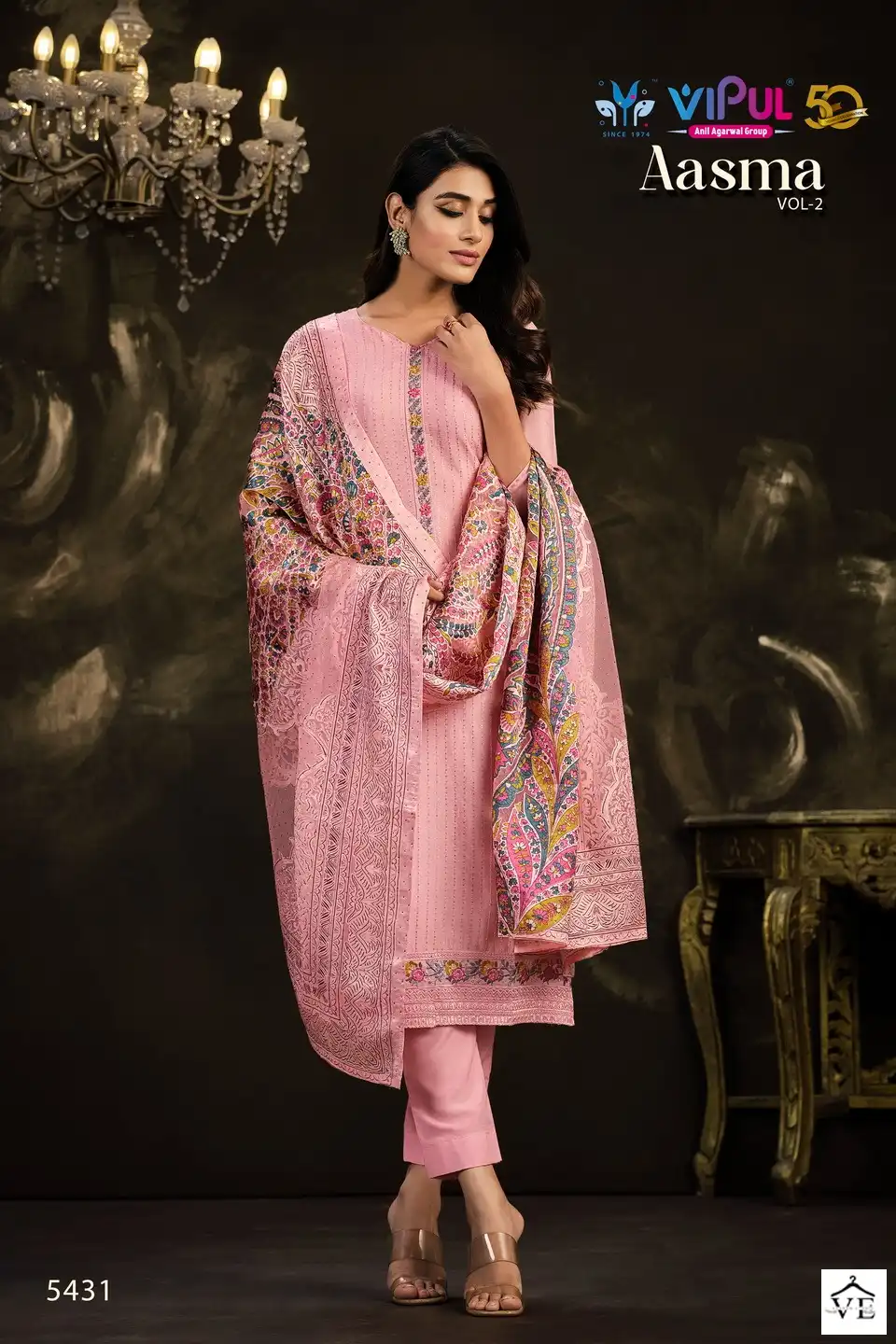 Vipul Aasma Vol 2 Chinnon Wholesale Designer Suits Catalog — Wholesale Salwar Suits, MPA wholesale from Surat - Gallery Image 2