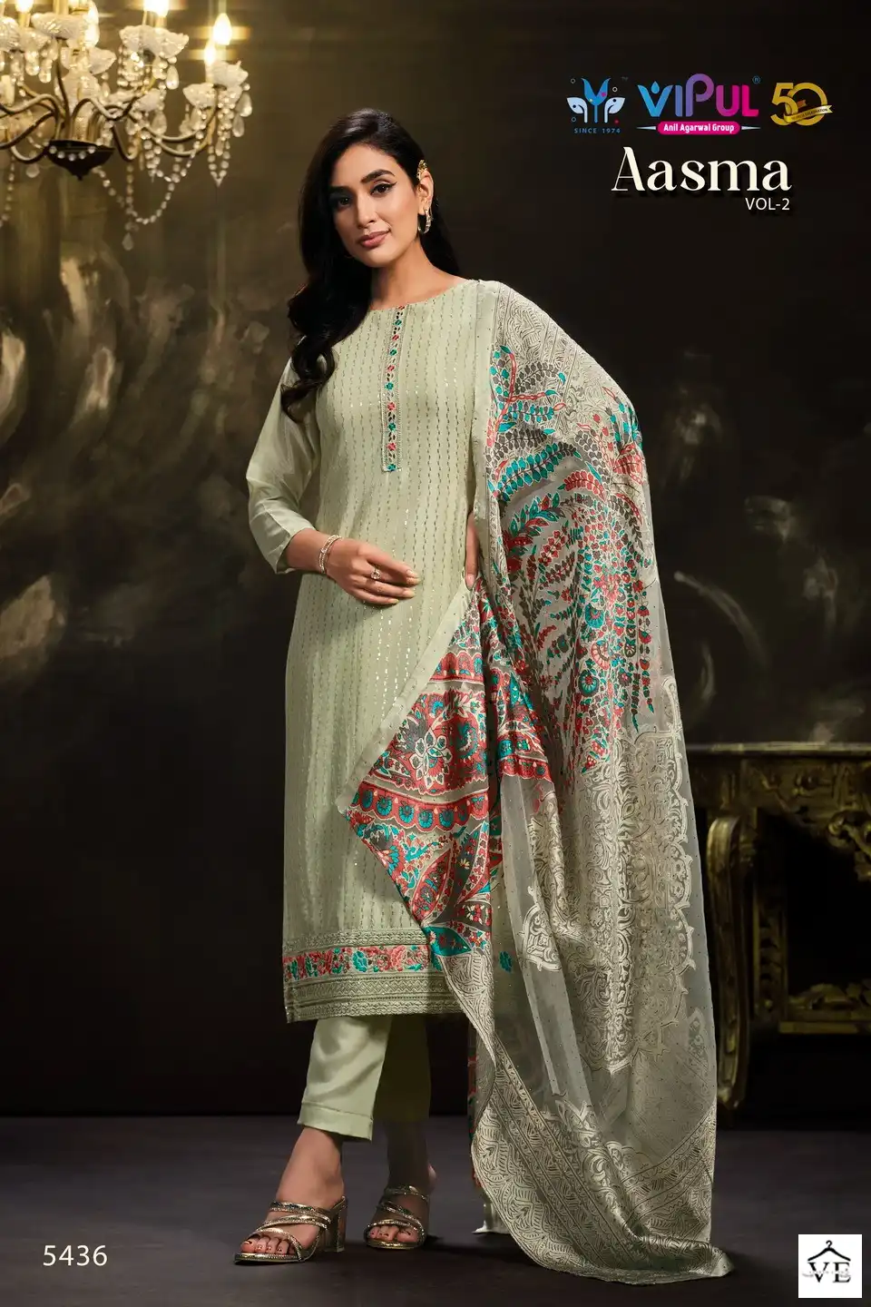 Vipul Aasma Vol 2 Chinnon Wholesale Designer Suits Catalog — Wholesale Salwar Suits, MPA wholesale from Surat - Gallery Image 6