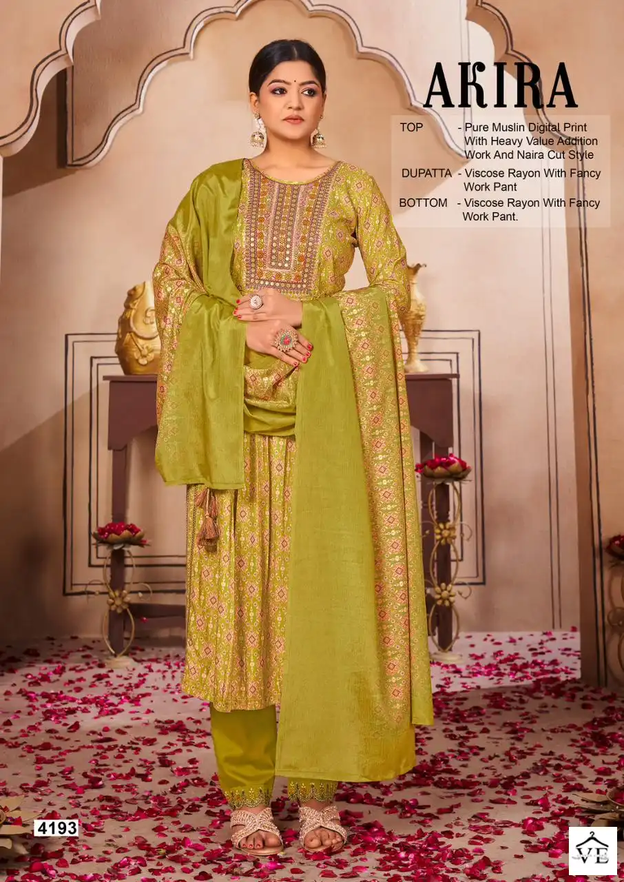 Vardan Ethnic Akira Muslin Wholesale Designer Salwar Suit Catalog — Wholesale Salwar Suits, MPA wholesale from Surat - Gallery Image 3