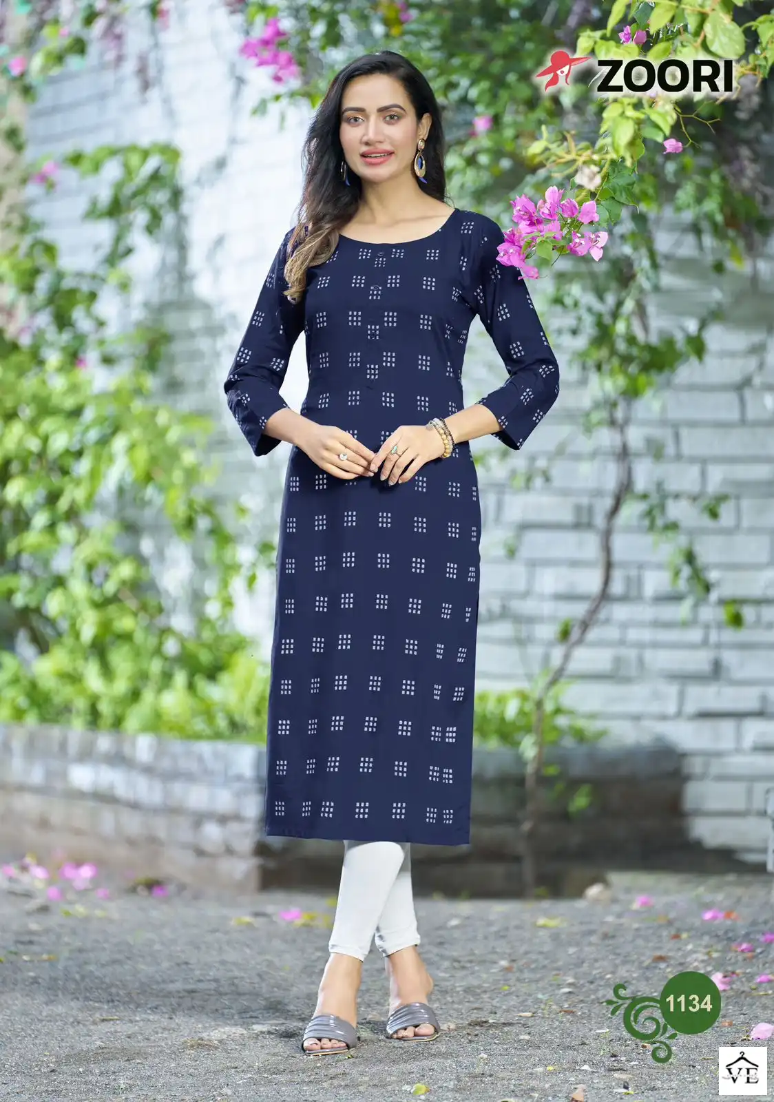 Zoori Akshara Vol 23 Rayon Wholesale Kurti Catalog — Wholesale Kurtis, MPA wholesale from Surat - Gallery Image 6