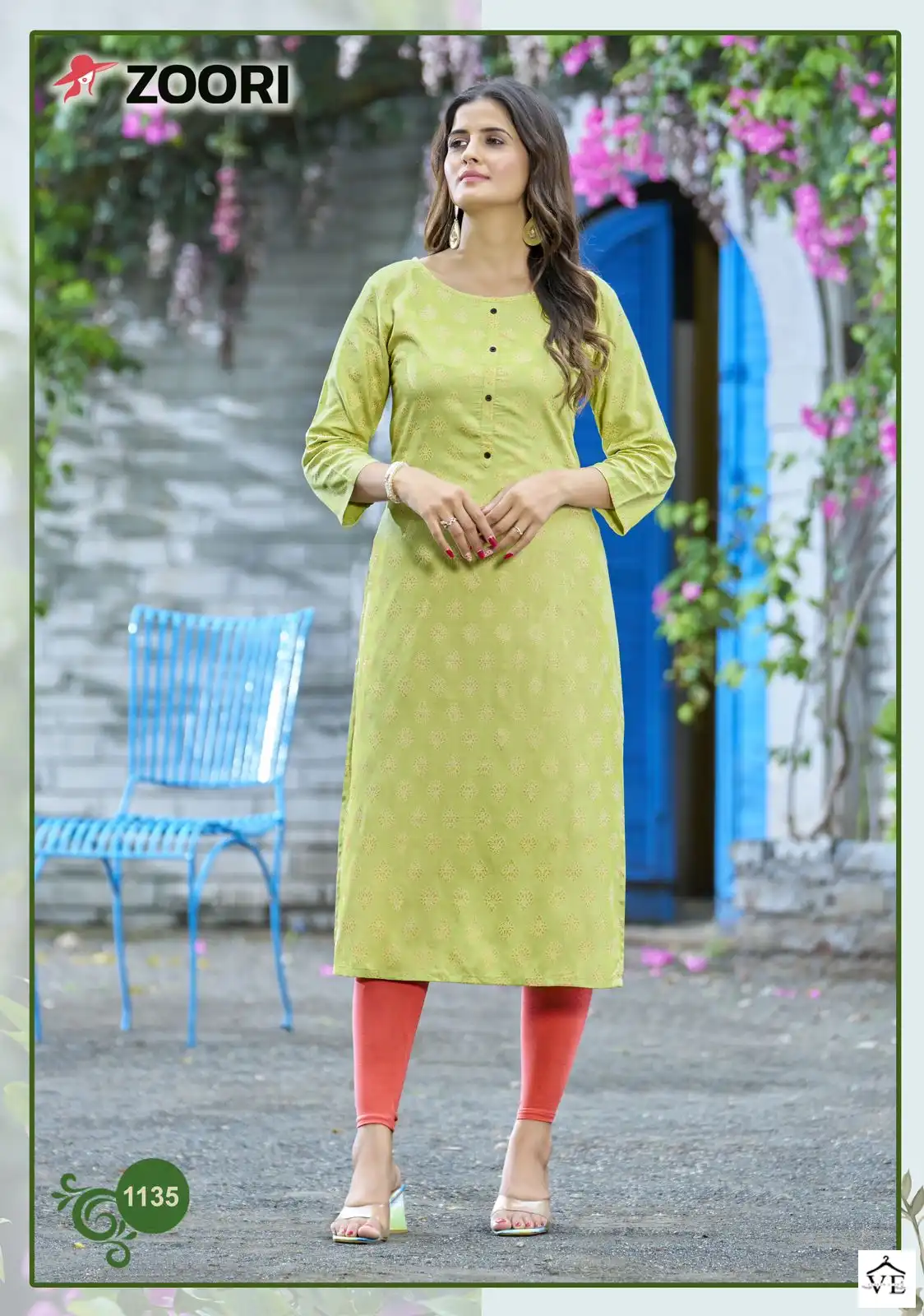 Zoori Akshara Vol 23 Rayon Wholesale Kurti Catalog — Wholesale Kurtis, MPA wholesale from Surat - Gallery Image 2