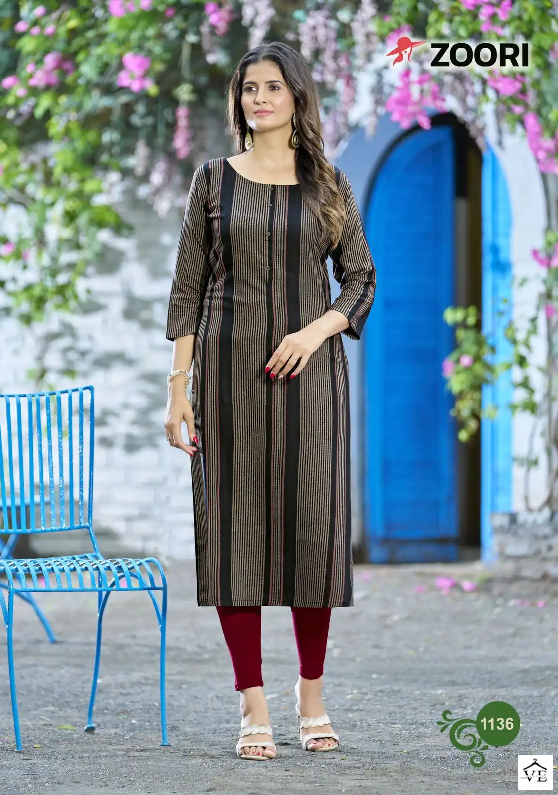 Zoori Akshara Vol 23 Rayon Wholesale Kurti Catalog — Wholesale Kurtis, MPA wholesale from Surat - Gallery Image 4