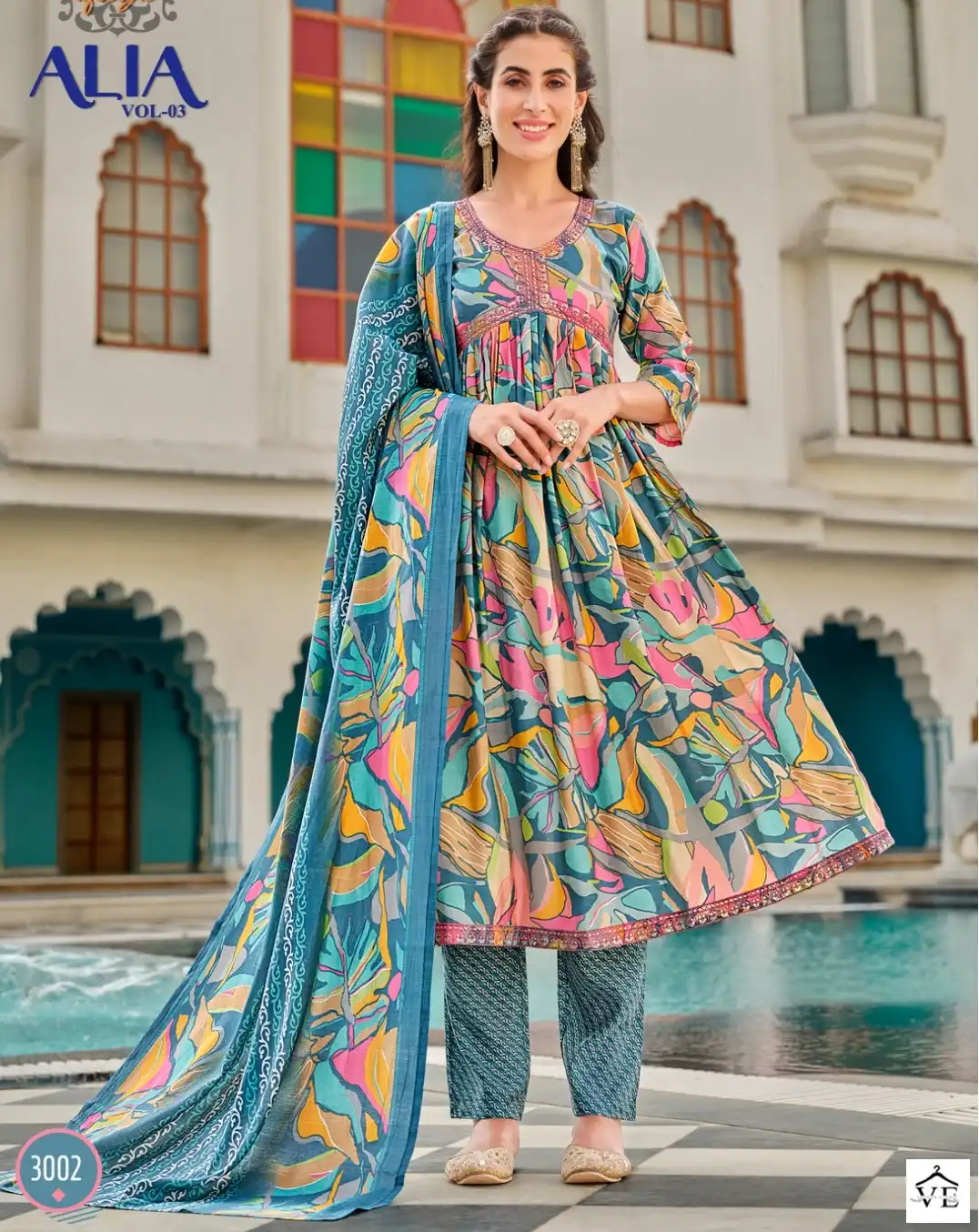 Radhika Alia Vol 3 Pure Modal Muslin Wholesale Readymade Suits Catalog