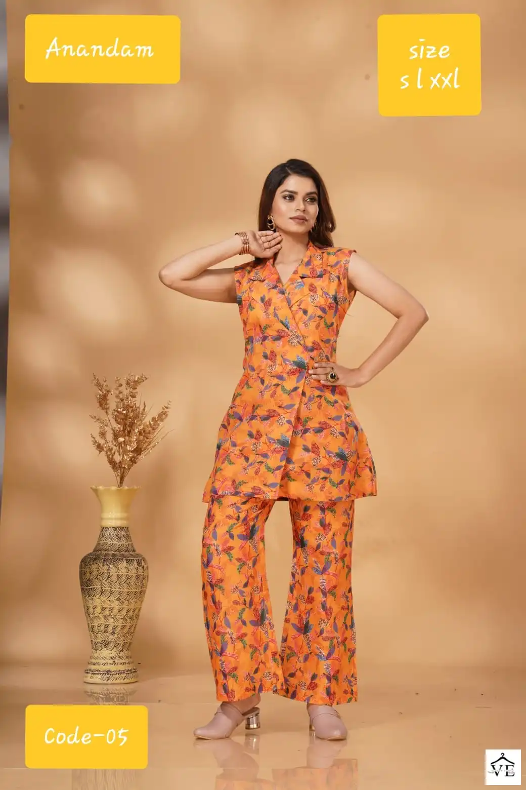 Anandam Colours Polister Cotton Wholesale Co-Ord Set Catalog — Wholesale Kurtis, MPA wholesale from Surat — view 4