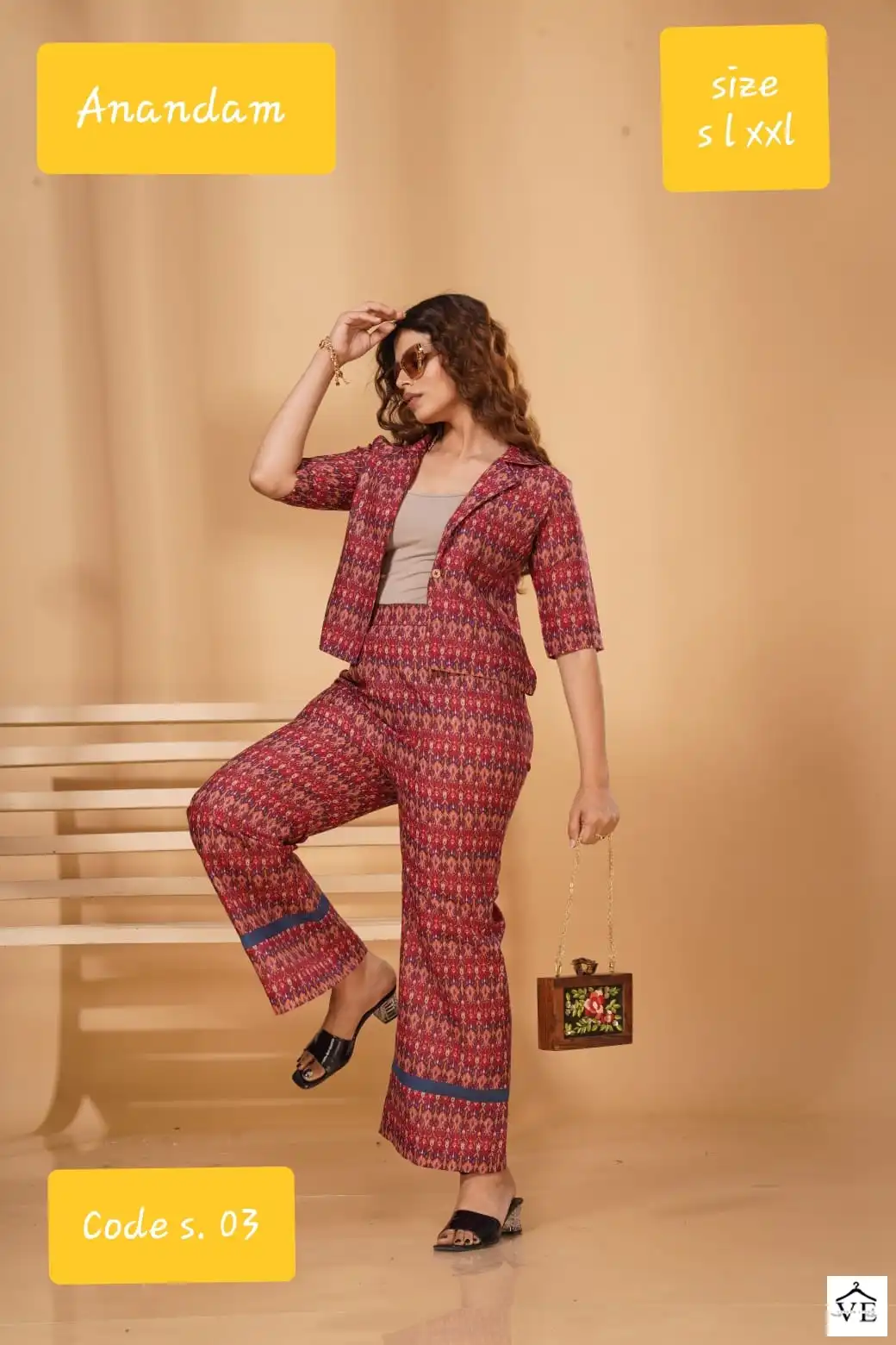 Anandam Colours Polister Cotton Wholesale Co-Ord Set Catalog — Wholesale Kurtis, MPA wholesale from Surat — view 5