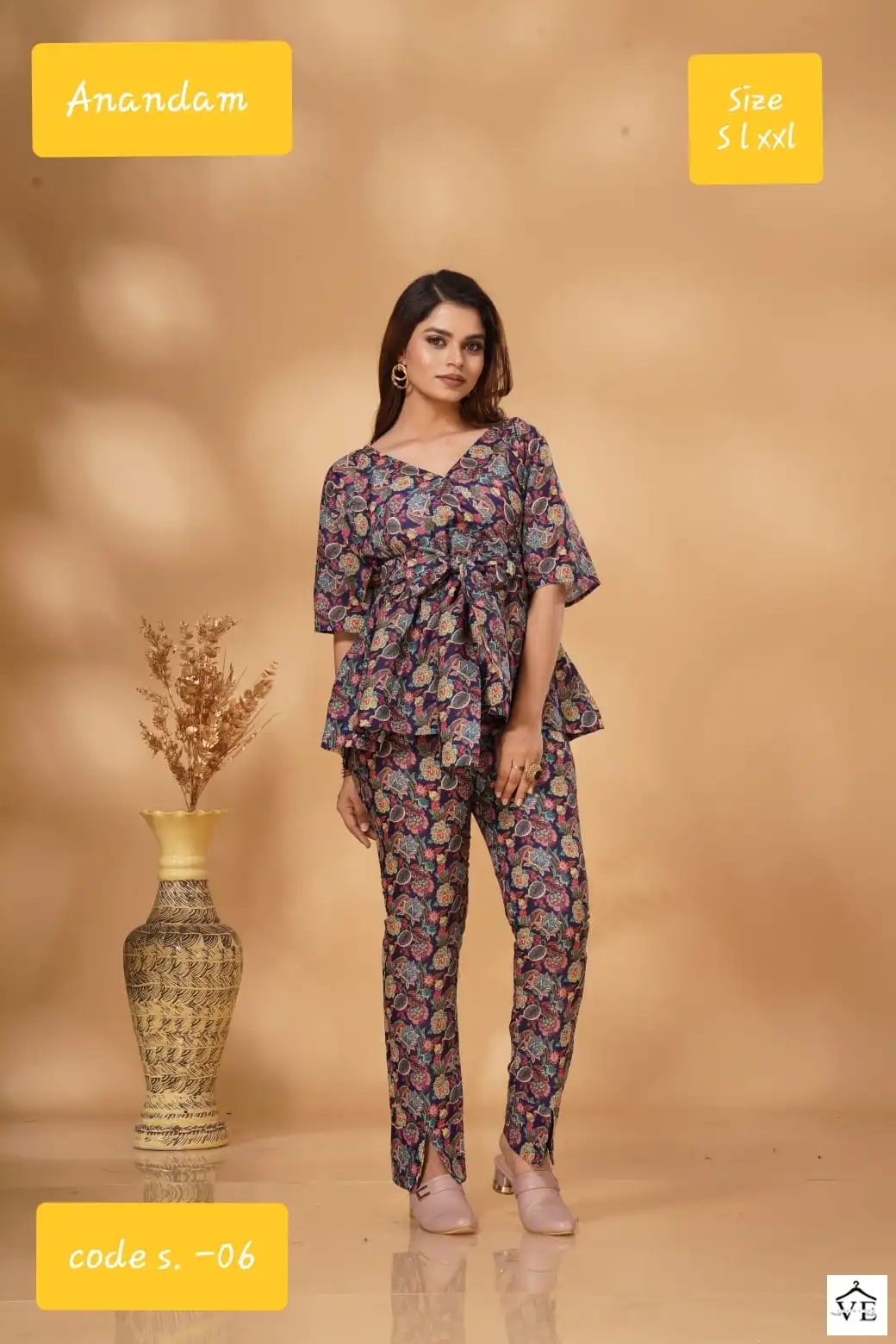 Anandam Colours Polister Cotton Wholesale Co-Ord Set Catalog — Wholesale Kurtis, MPA wholesale from Surat — view 7