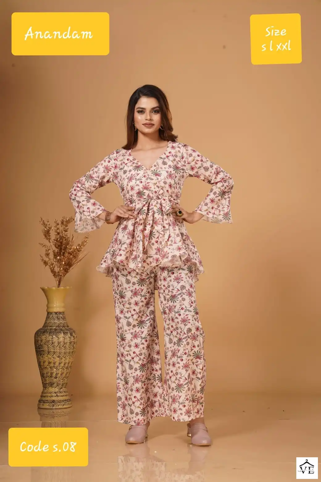 Anandam Colours Polister Cotton Wholesale Co-Ord Set Catalog — Wholesale Kurtis, MPA wholesale from Surat — view 8