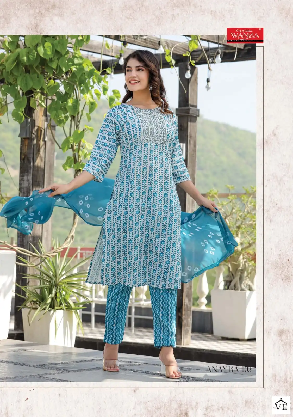 Wanna Anayra Cotton Cambric Wholesale Readymade Suits Catalog — Wholesale Salwar Suits, MPA wholesale from Surat - Gallery Image 3