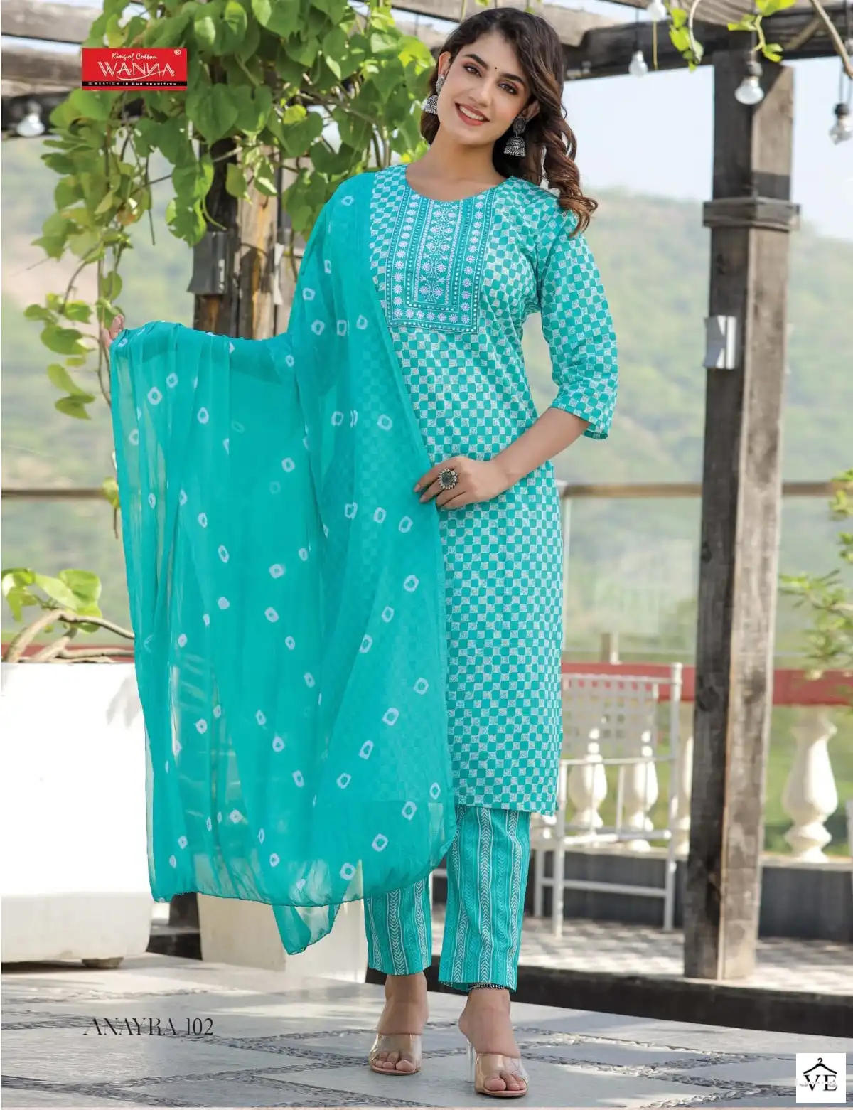 Wanna Anayra Cotton Cambric Wholesale Readymade Suits Catalog — Wholesale Salwar Suits, MPA wholesale from Surat — view 1