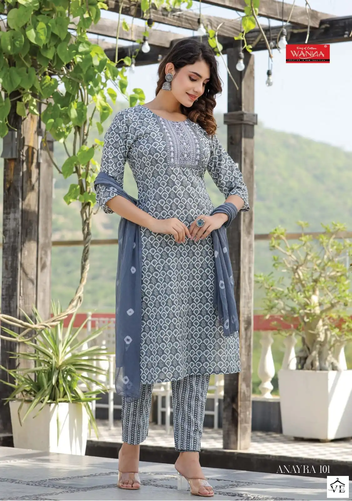 Wanna Anayra Cotton Cambric Wholesale Readymade Suits Catalog — Wholesale Salwar Suits, MPA wholesale from Surat - Gallery Image 2