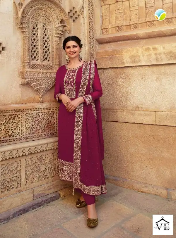 Vinay Fashion Andaaz Georgette Wholesale Designer Salwar Suits Catalog — Wholesale Salwar Suits, MPA wholesale from Surat — view 3