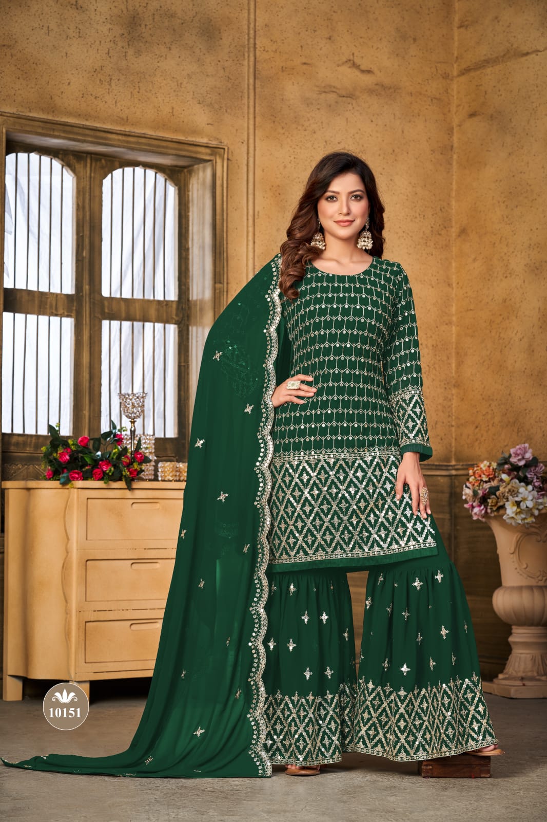 Vardan Ethnic Anjubaa Vol 15 Faux Georgette Wholesale Designer Salwar Suit Catalog — Wholesale Salwar Suits, MPA wholesale from Surat - Gallery Image 3