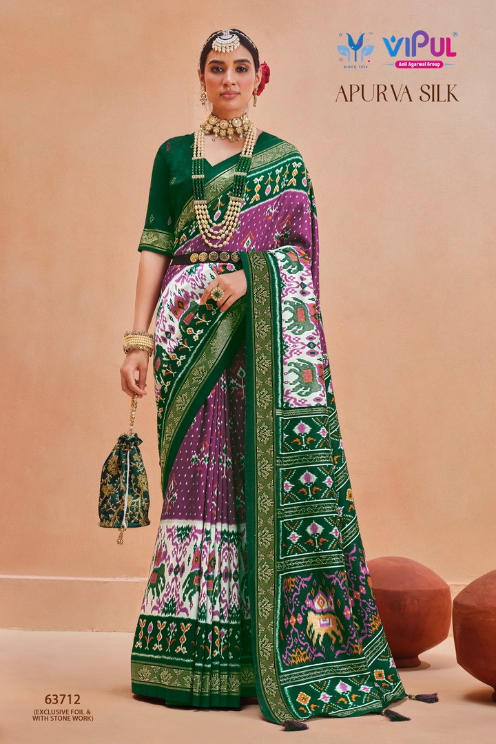 Vipul Apurva Silk Dola Silk Wholesale Sarees Catalog — Wholesale Sarees, MPA wholesale from Surat - Gallery Image 13