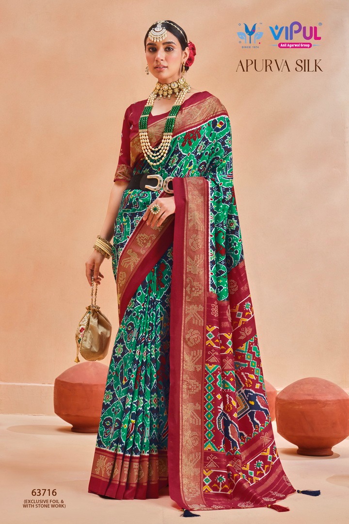 Vipul Apurva Silk Dola Silk Wholesale Sarees Catalog — Wholesale Sarees, MPA wholesale from Surat - Gallery Image 16