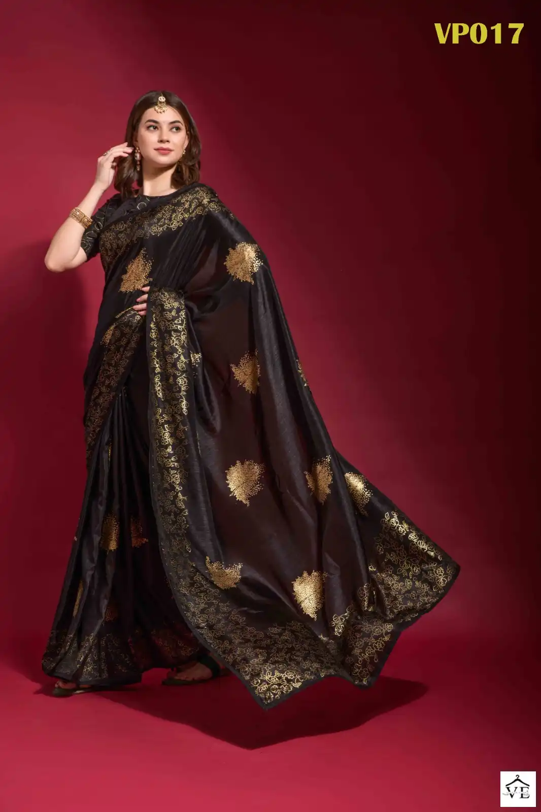 Vardan Ethnic Balmukund Georgette Silk Wholesale Sarees Catalog — Wholesale Sarees, MPA wholesale from Surat - Gallery Image 2