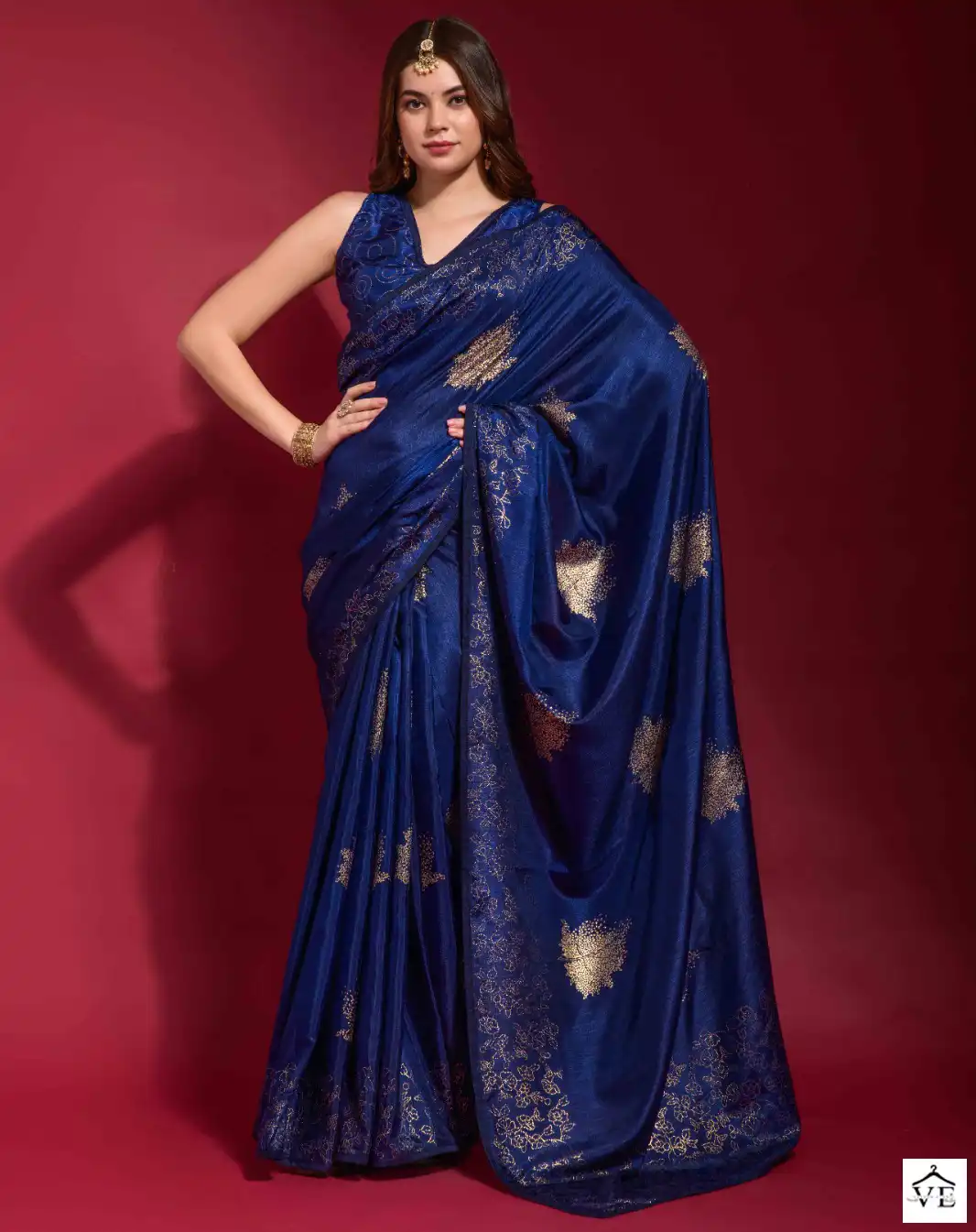 Vardan Ethnic Balmukund Georgette Silk Wholesale Sarees Catalog — Wholesale Sarees, MPA wholesale from Surat — view 1