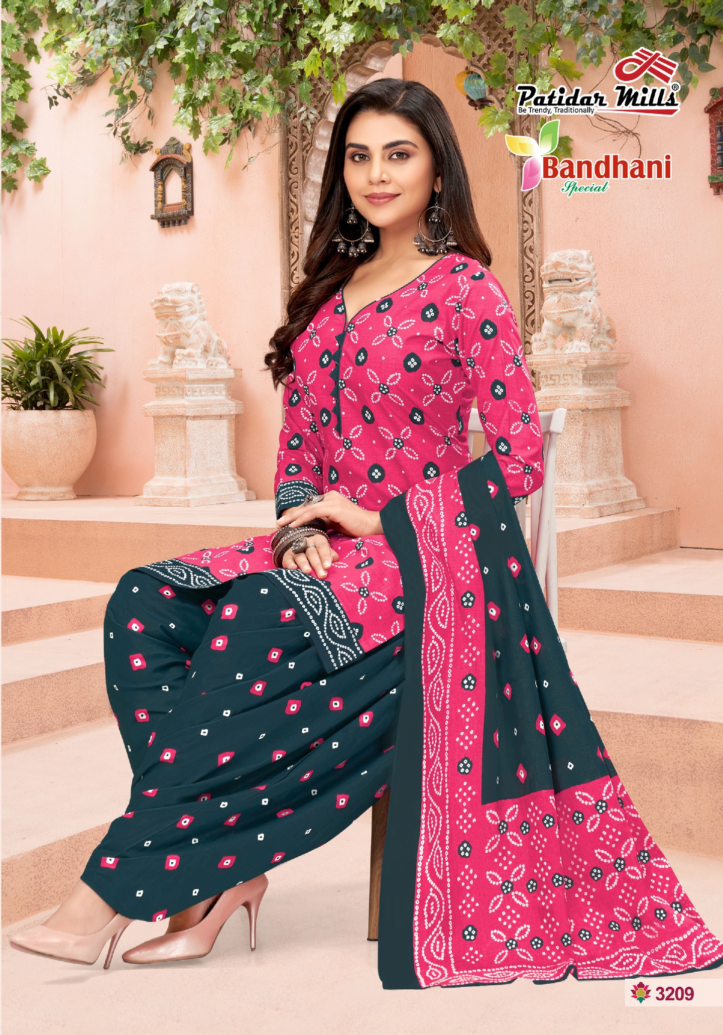 Vardan Ethnic Bandhani Special Vol 32 Cotton Wholesale Salwar Suit Catalog — Wholesale Salwar Suits, MPA wholesale from Surat - Gallery Image 9