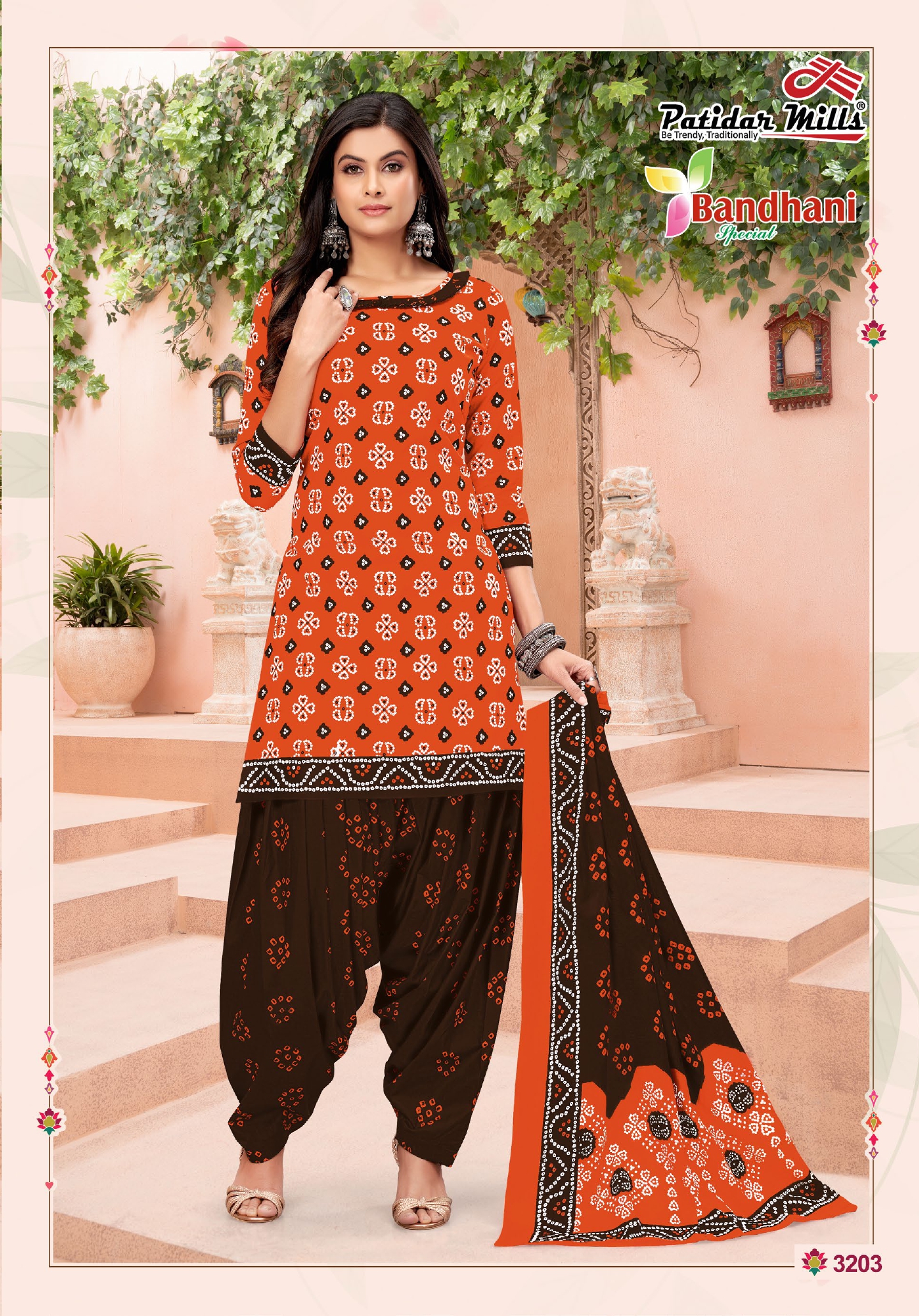 Vardan Ethnic Bandhani Special Vol 32 Cotton Wholesale Salwar Suit Catalog — Wholesale Salwar Suits, MPA wholesale from Surat - Gallery Image 4