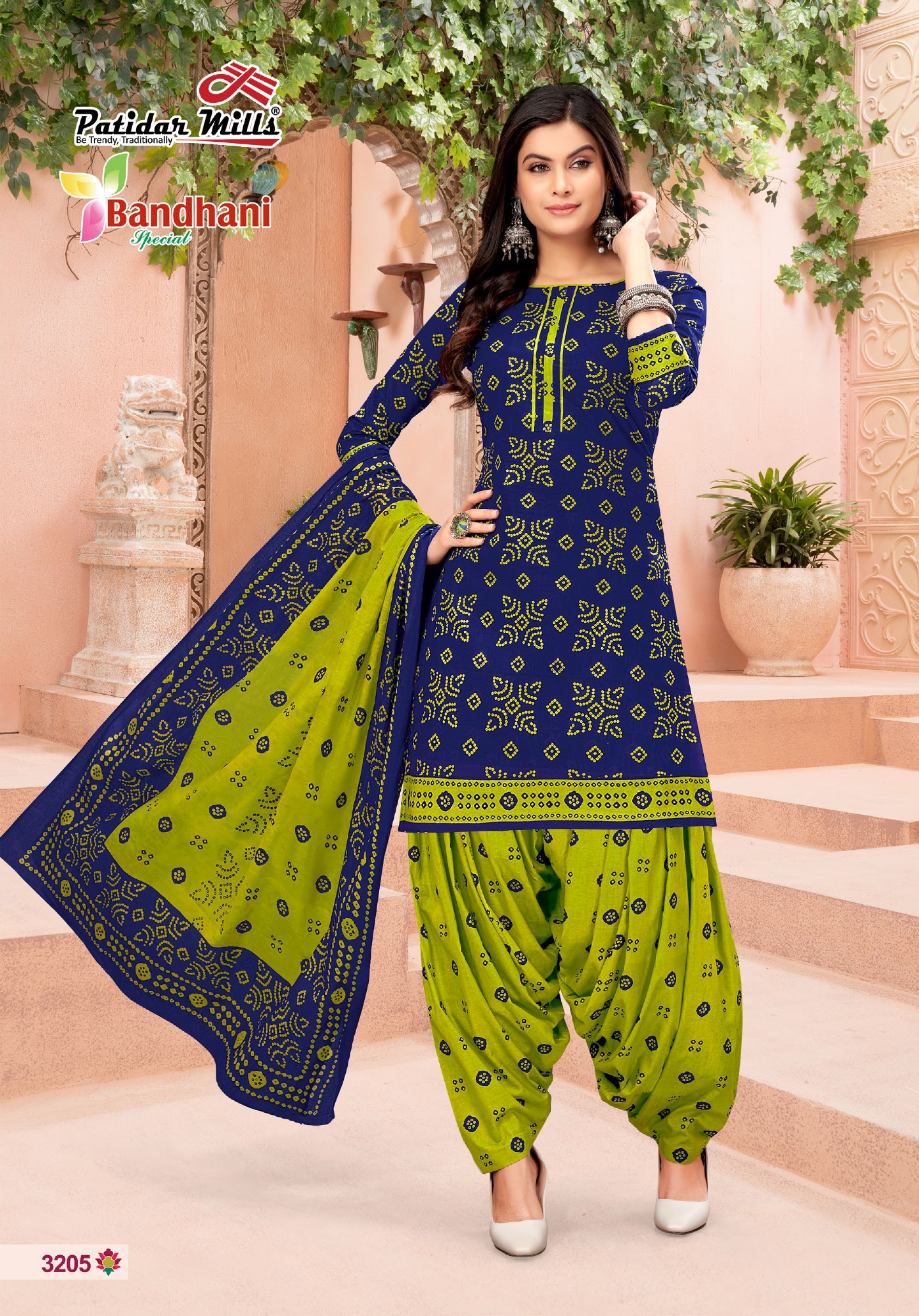 Vardan Ethnic Bandhani Special Vol 32 Cotton Wholesale Salwar Suit Catalog — Wholesale Salwar Suits, MPA wholesale from Surat - Gallery Image 6