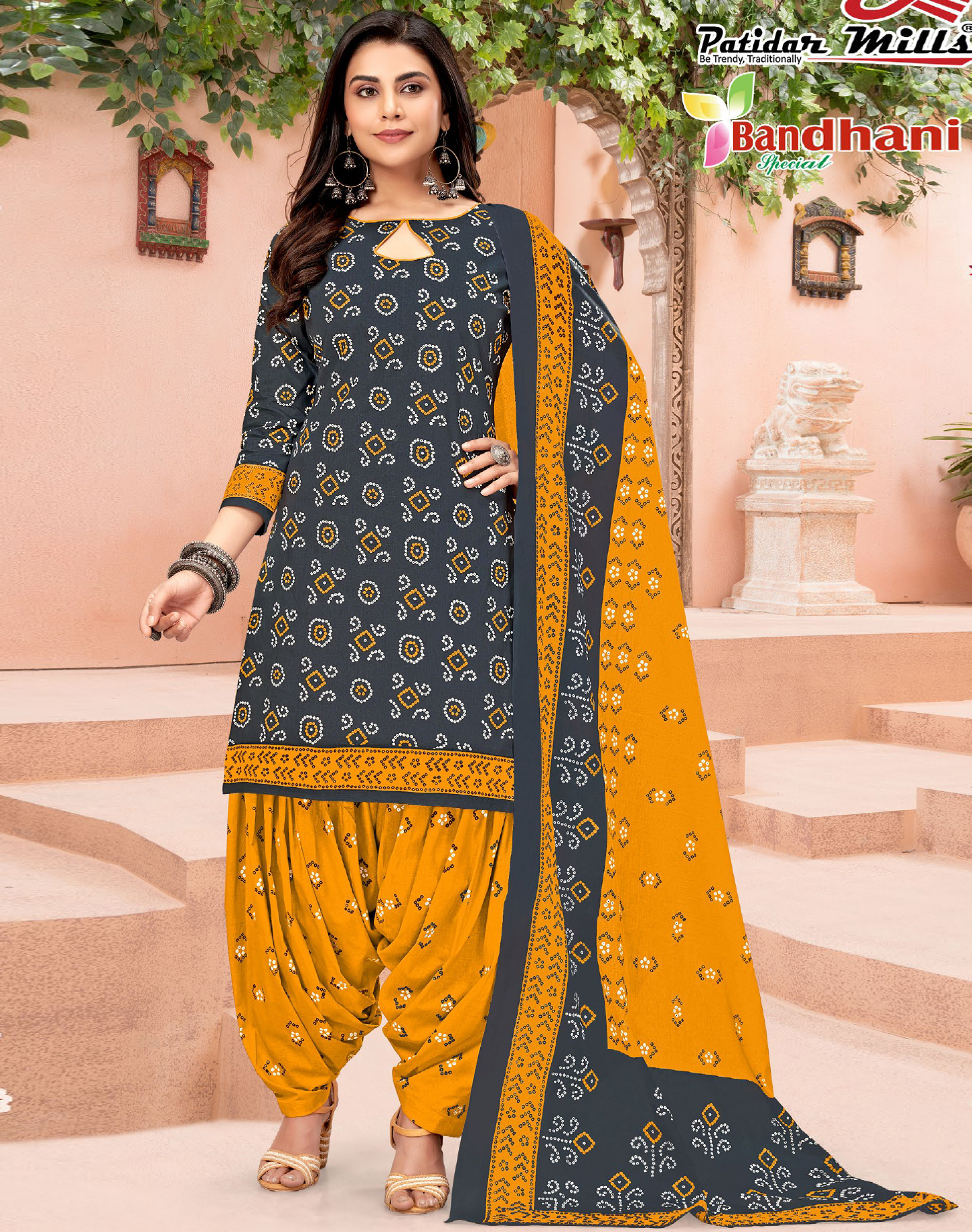 Vardan Ethnic Bandhani Special Vol 32 Cotton Wholesale Salwar Suit Catalog — Wholesale Salwar Suits, MPA wholesale from Surat — view 1