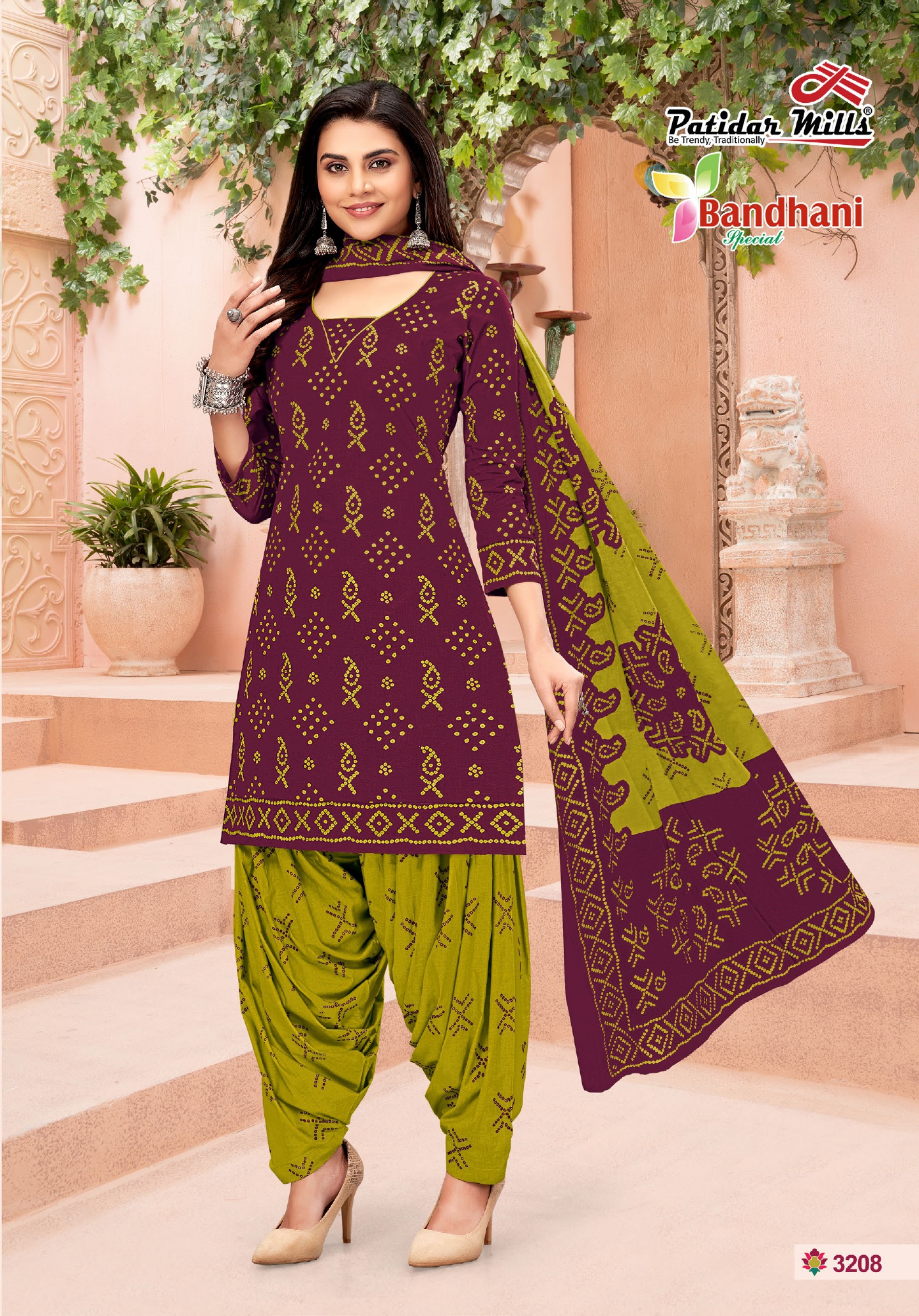 Vardan Ethnic Bandhani Special Vol 32 Cotton Wholesale Salwar Suit Catalog — Wholesale Salwar Suits, MPA wholesale from Surat - Gallery Image 8