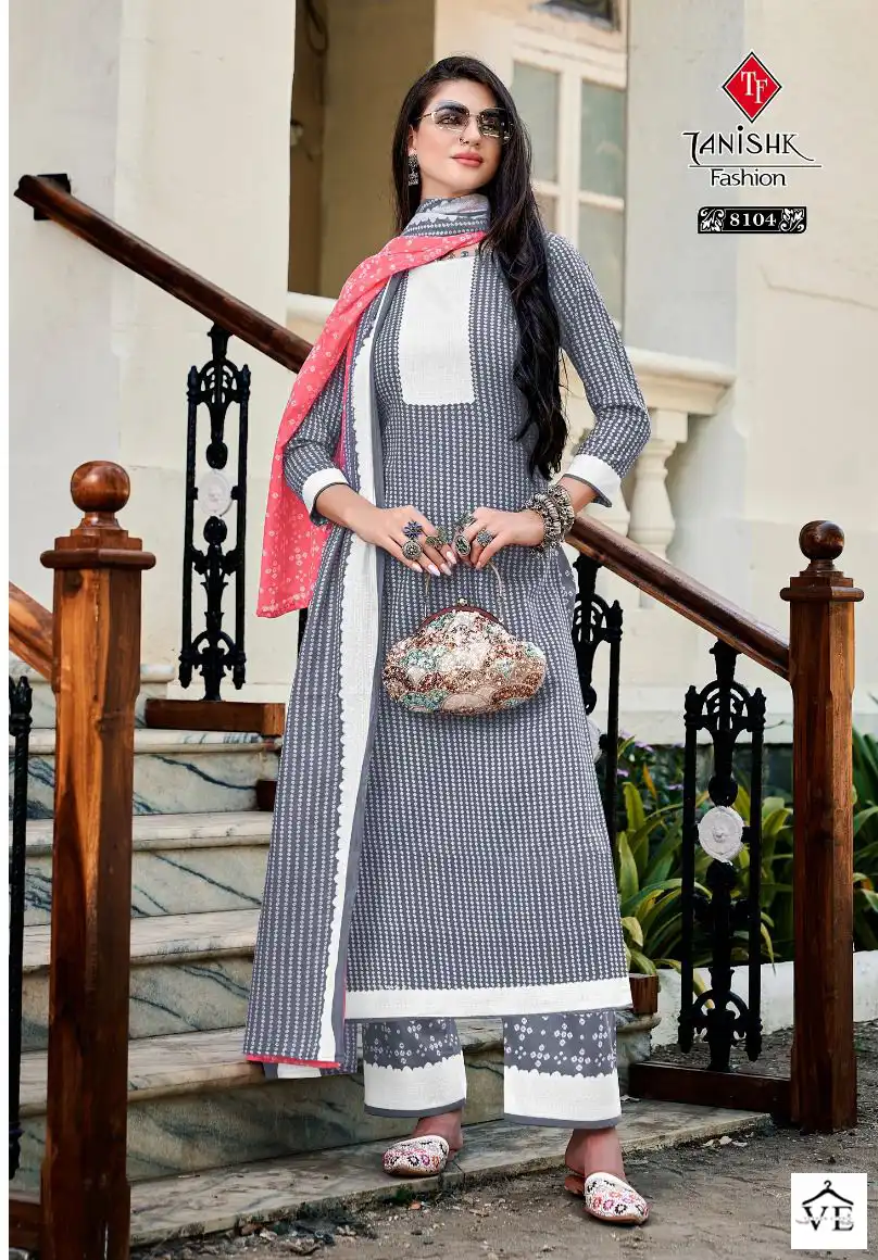 Tanishk Fashion Bandhej Vol 2 Pure Cotton Wholesale Salwar Suit Catalog — Wholesale Salwar Suits, MPA wholesale from Surat - Gallery Image 4