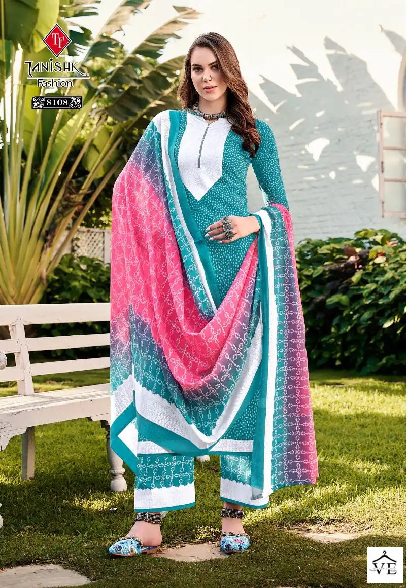 Tanishk Fashion Bandhej Vol 2 Pure Cotton Wholesale Salwar Suit Catalog — Wholesale Salwar Suits, MPA wholesale from Surat - Gallery Image 8