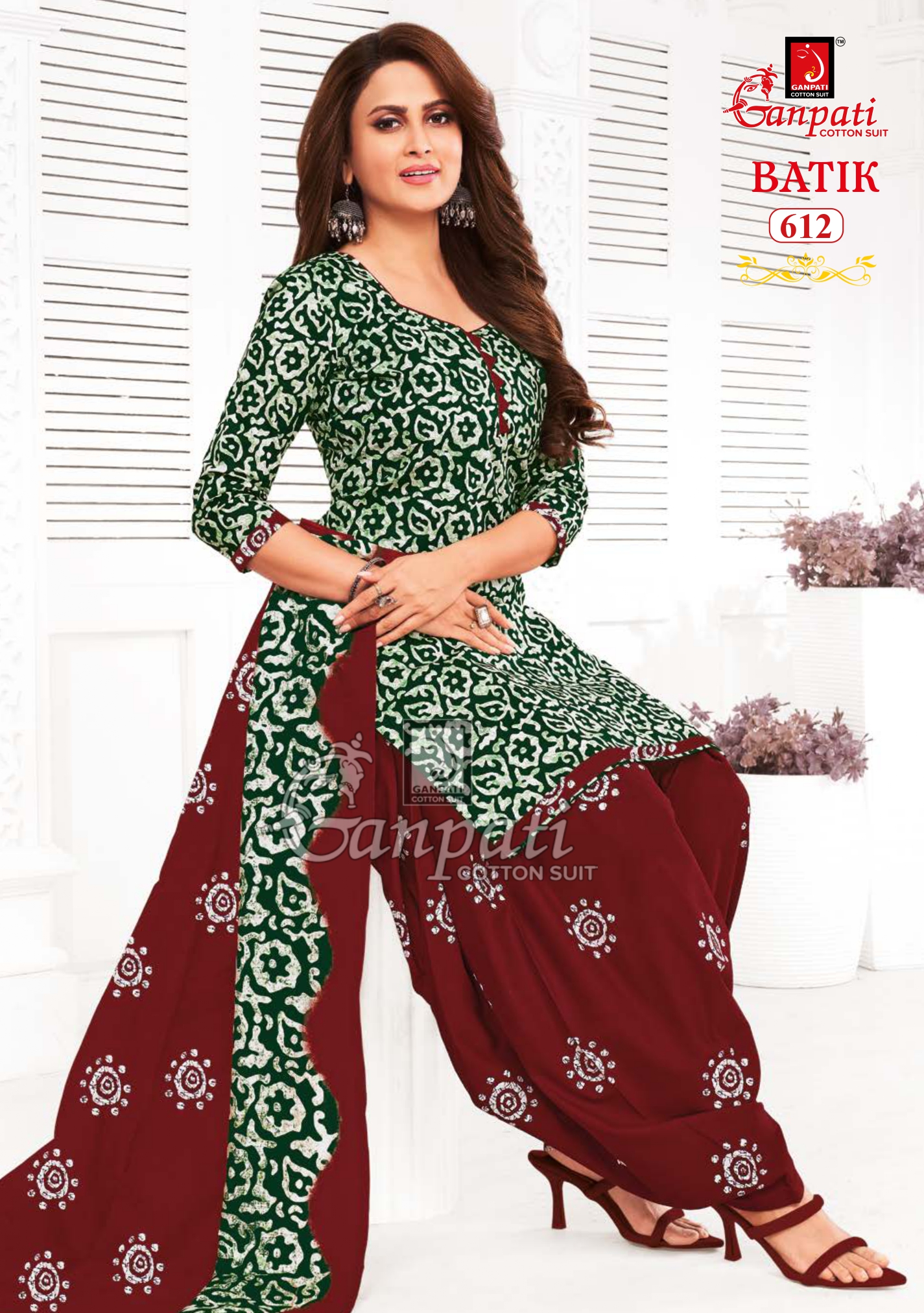 Ganpati Batik Vol 6 Cotton Wholesale Readymade Salwar Suit Catalog — Wholesale Salwar Suits, Ganpati wholesale from Surat — view 12