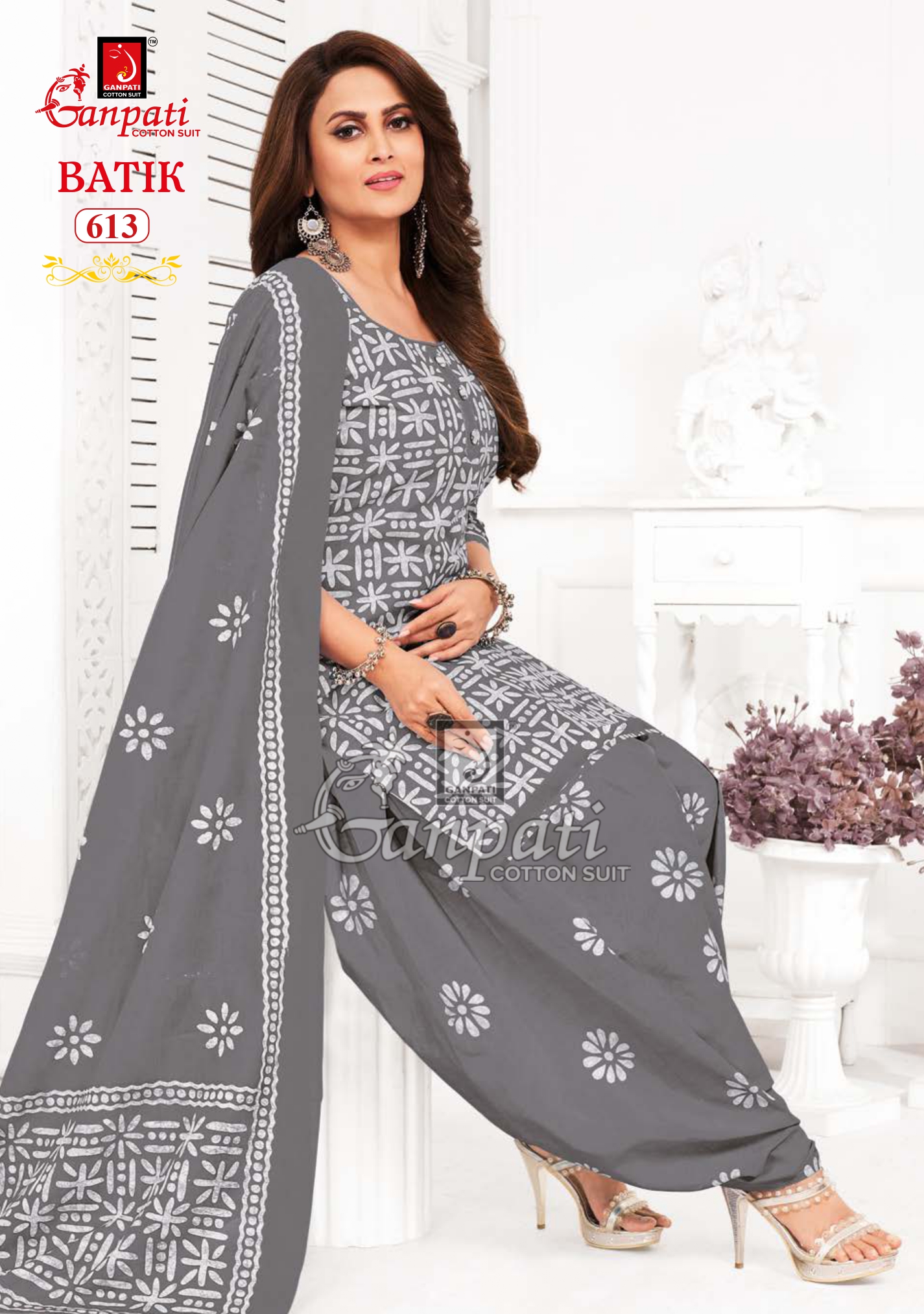 Ganpati Batik Vol 6 Cotton Wholesale Readymade Salwar Suit Catalog — Wholesale Salwar Suits, Ganpati wholesale from Surat — view 13