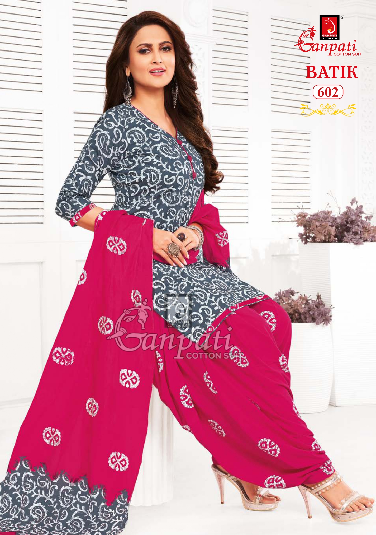 Ganpati Batik Vol 6 Cotton Wholesale Readymade Salwar Suit Catalog — Wholesale Salwar Suits, Ganpati wholesale from Surat — view 3