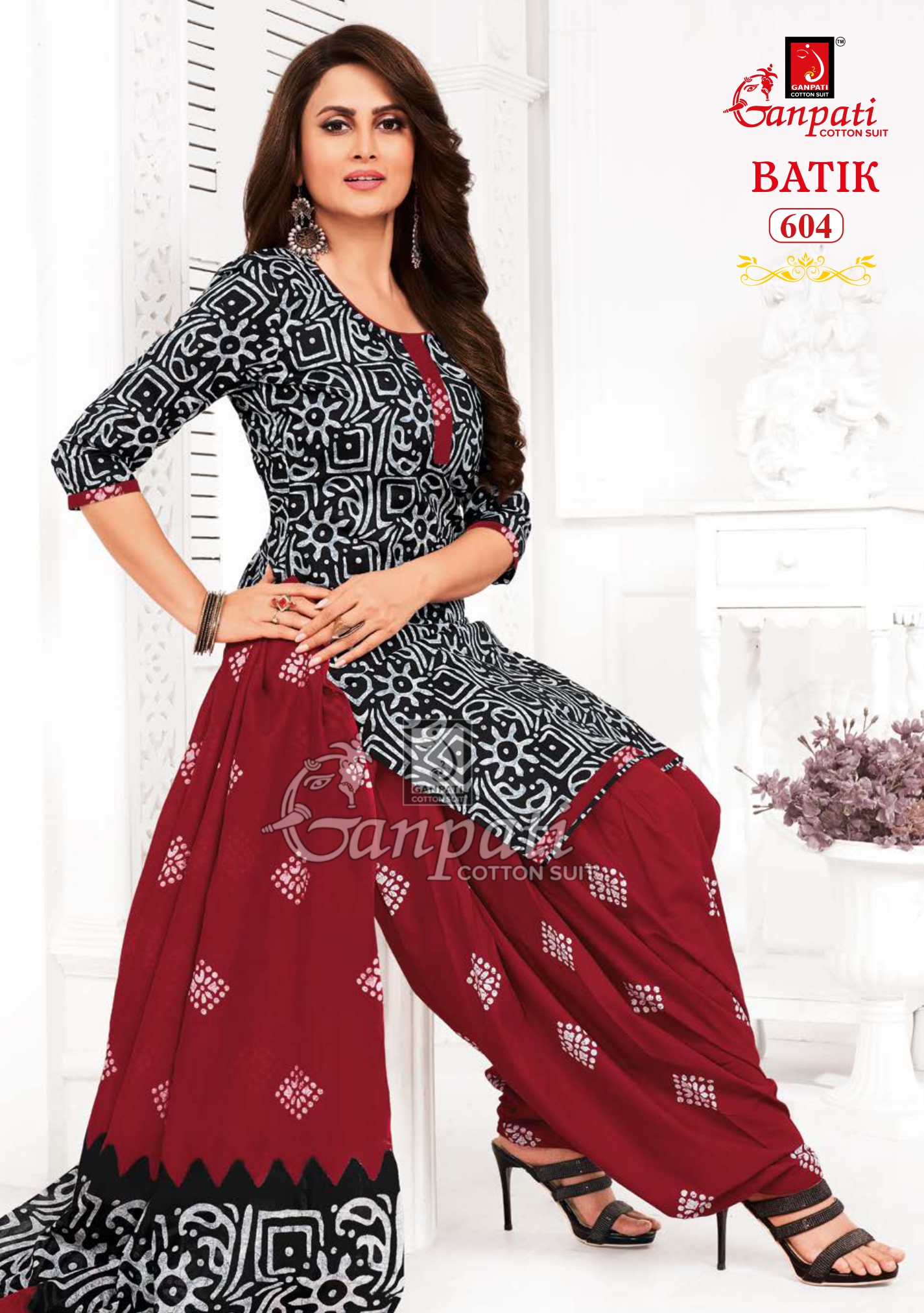 Ganpati Batik Vol 6 Cotton Wholesale Readymade Salwar Suit Catalog — Wholesale Salwar Suits, Ganpati wholesale from Surat — view 5