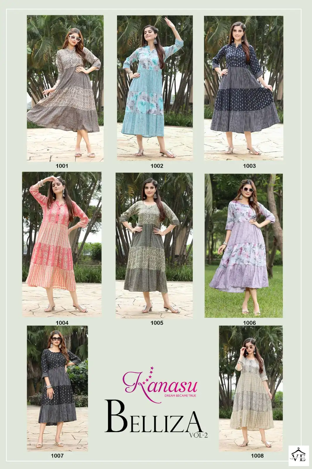 Kanasu Belliza Vol 2 Heavy Rayon Wholesale Kurti Catalog — Wholesale Kurtis, Belliza Designer wholesale from Surat — view 10