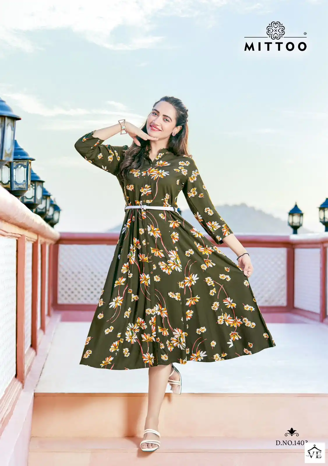 Mittoo Belt Vol 14 Rayon Wholesale Kurti Catalog — Wholesale Kurtis, Mittoo wholesale from Surat — view 3