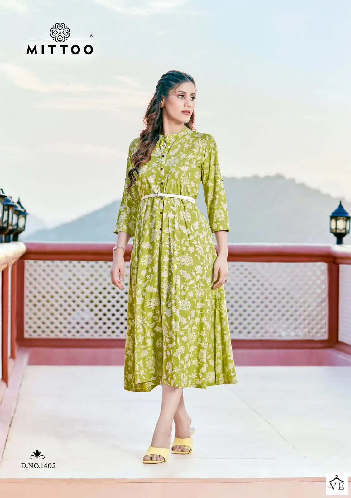 Mittoo Belt Vol 14 Rayon Wholesale Kurti Catalog — Wholesale Kurtis, Mittoo wholesale from Surat — view 4