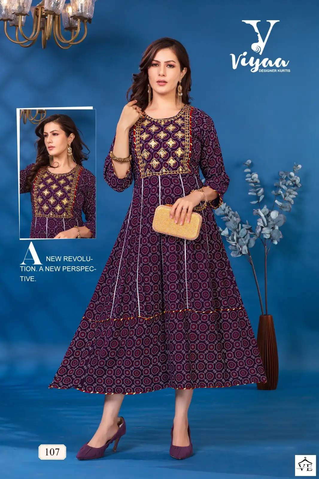 Viyaa Bandhej Vol 1 Pure Rayon Wholesale Kurti Catalog — Wholesale Kurtis, MPA wholesale from Surat - Gallery Image 8