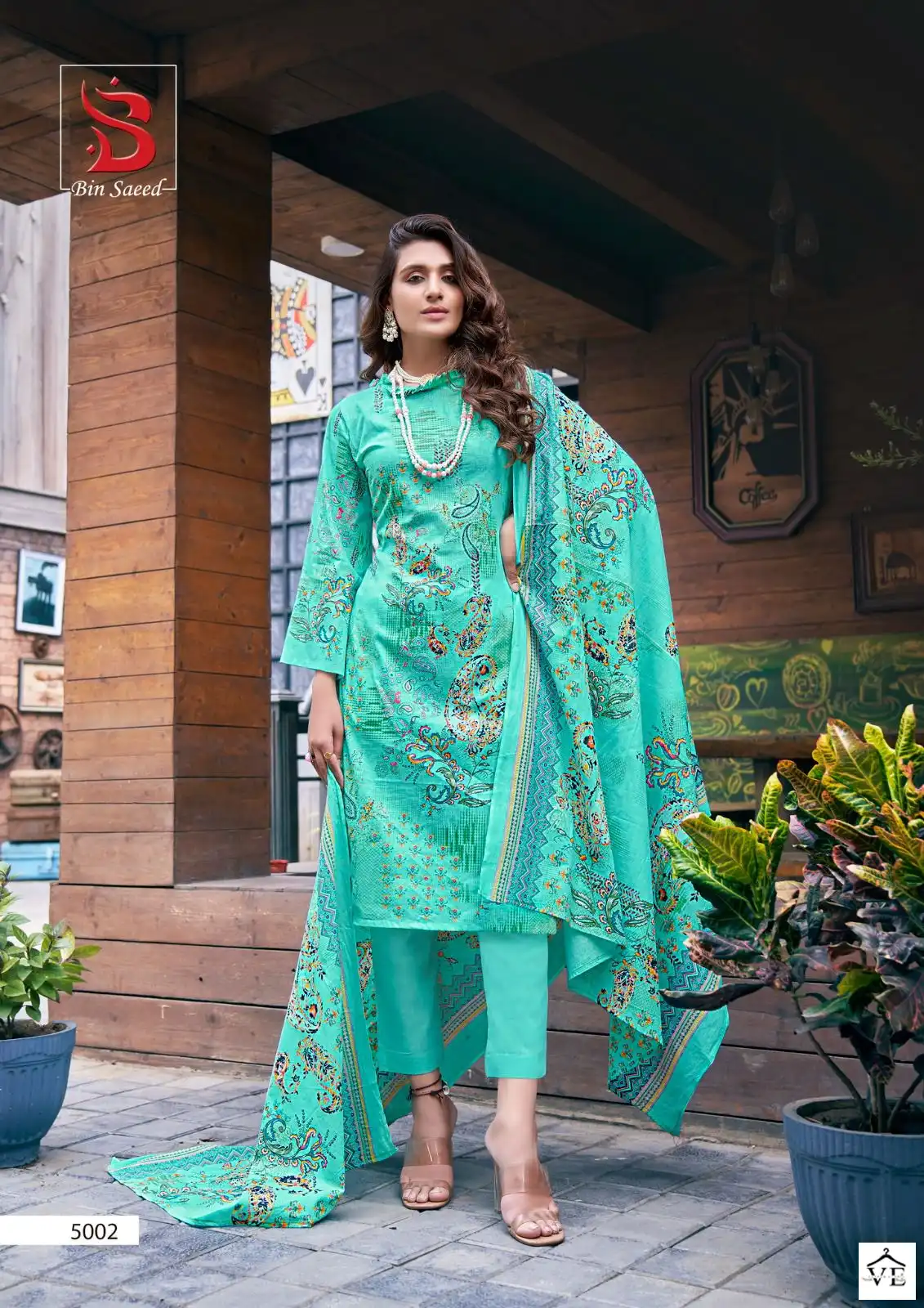 Yashika Bin Saeed Mahnoor Vol 5 Pure Lawn Wholesale Pakistani Suits Catalog — Wholesale Salwar Suits, MPA wholesale from Surat - Gallery Image 3